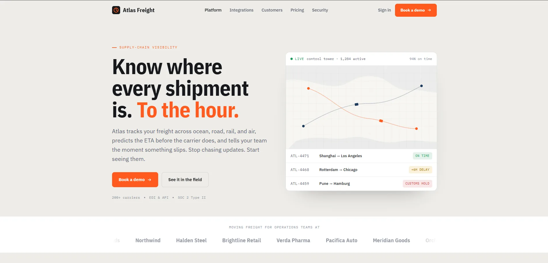 Atlas Freight · Supply Chain Visibility