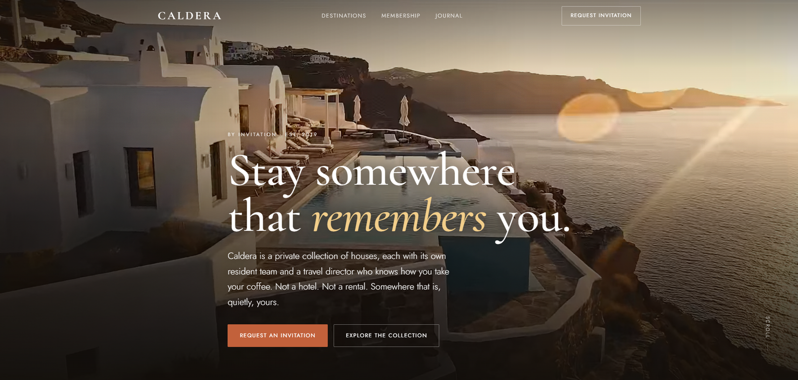 Caldera — Private House Collection