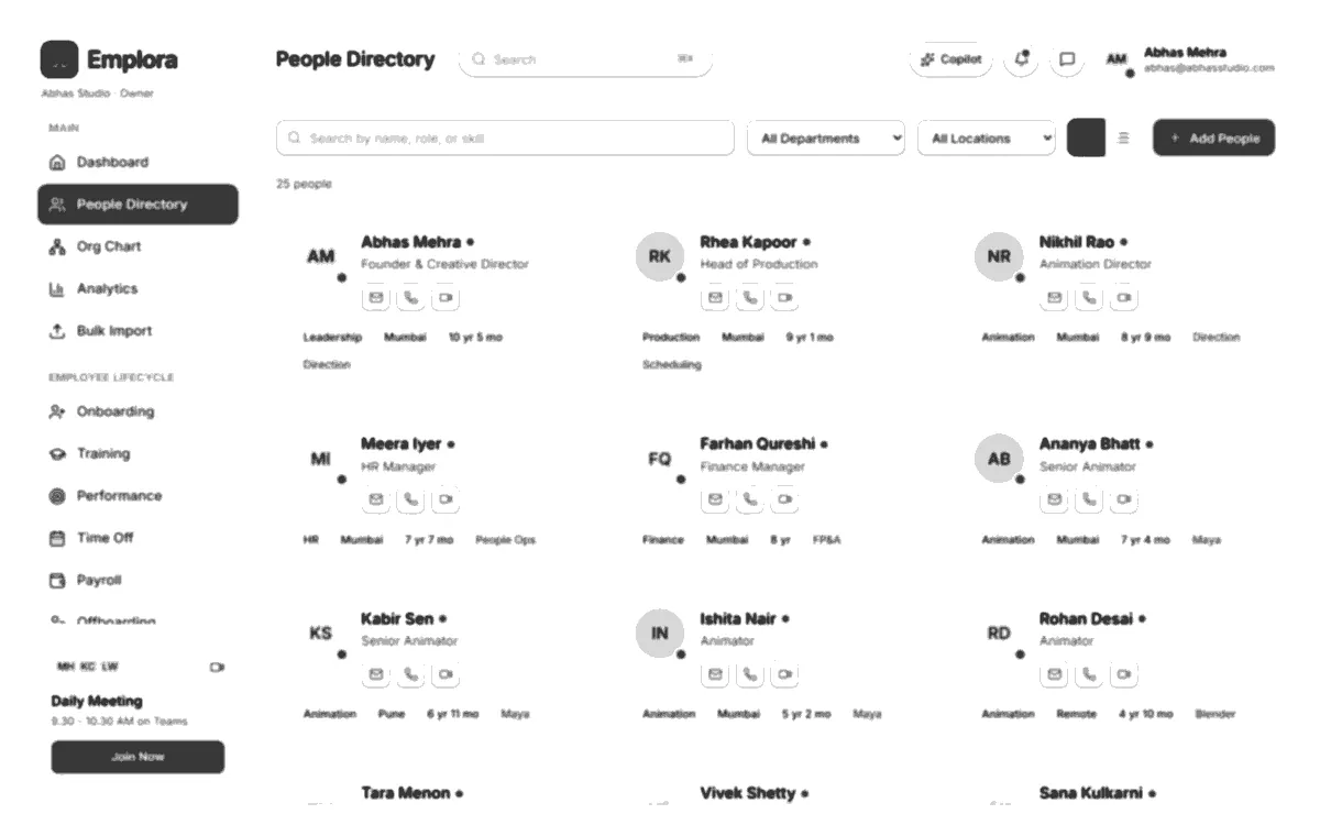 Low-fidelity structure study: people