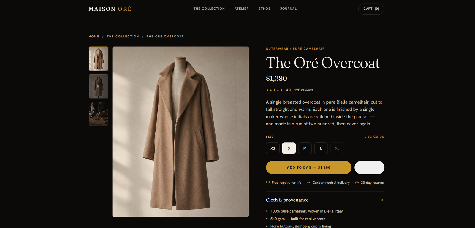 MAISON ORÉ — Screen 3