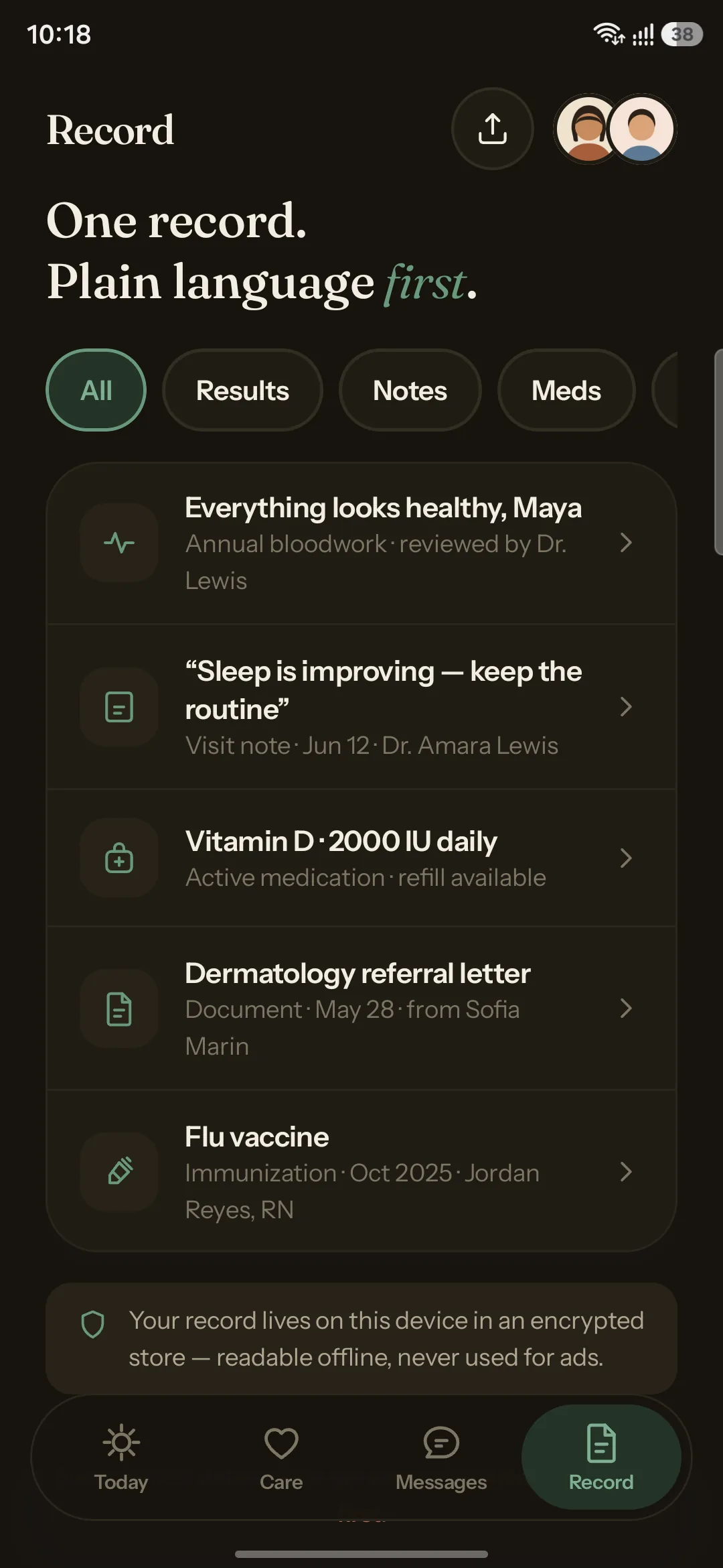 Candlelit dark mode