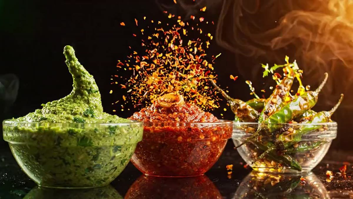 चटणीचा तडका — the three chutneys