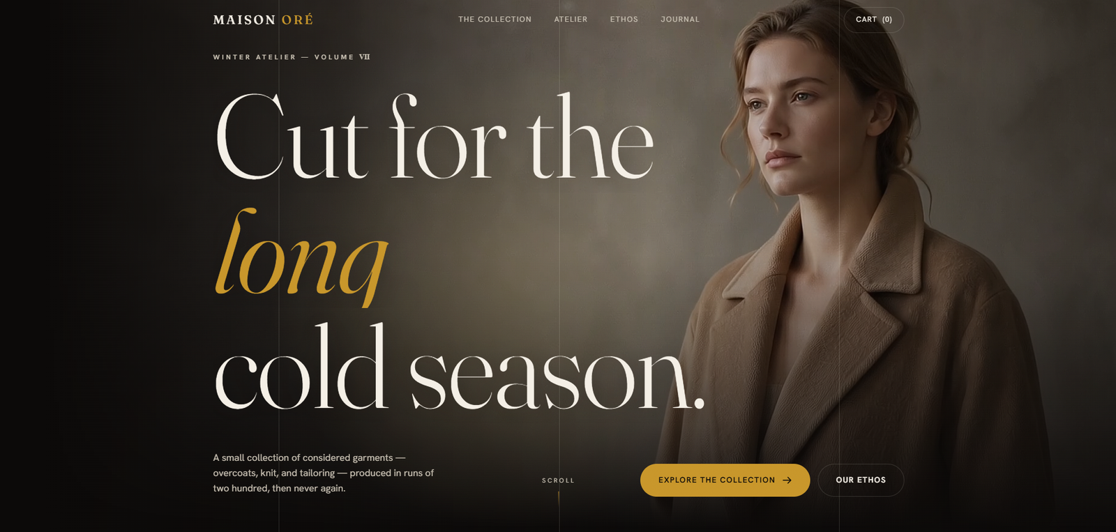 MAISON ORÉ — The Winter Atelier